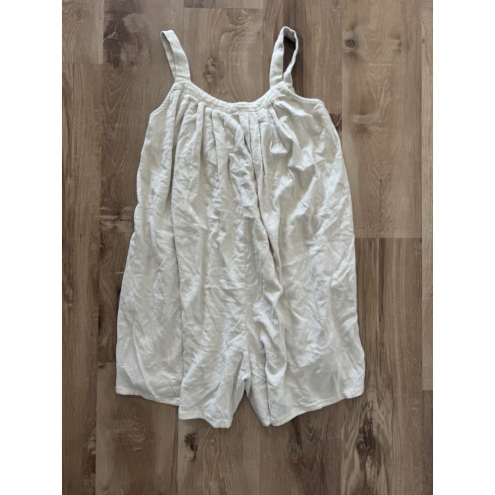 Hunter & Browner Linen/ Rayon Romper Size Xs‎ Boho Cottagecore